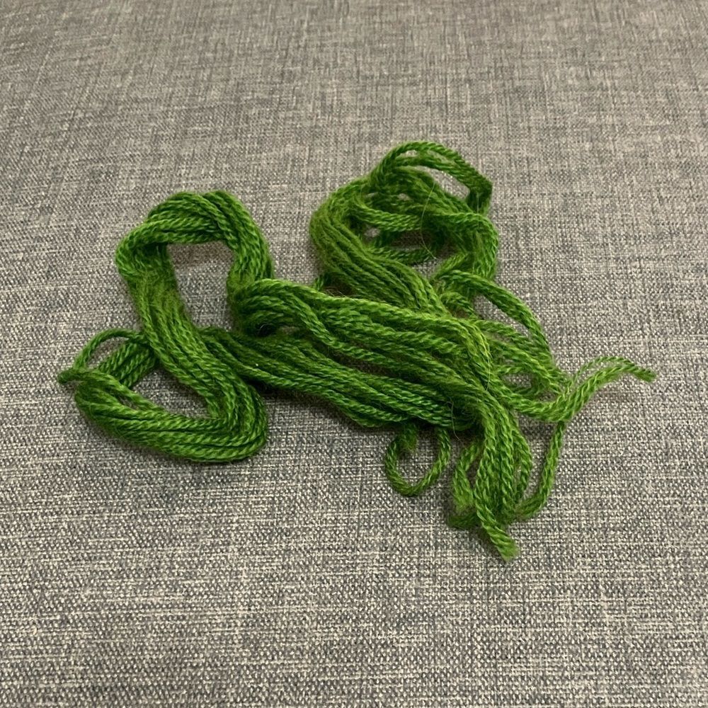 Green Needlepoint Thread Yarn